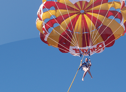 Parasailing at Mill Point - Accommodation Sunshine Coast