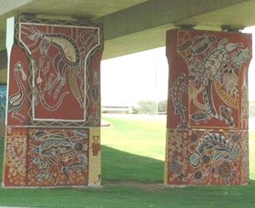 Cowra Bridge Pylons - Accommodation Sunshine Coast 0