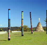 Maclean Tartan Power Poles - Accommodation Sunshine Coast