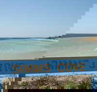 Simms Cove lookout and beach Moonta Bay - Accommodation Sunshine Coast