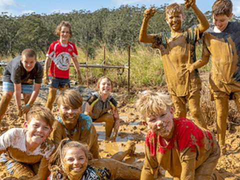 Mini Muddies Obstacle Challenge At Bunnamagoo Estate - Accommodation Sunshine Coast 0