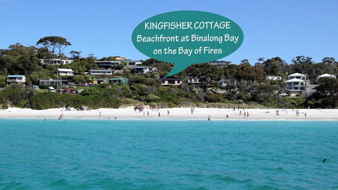 KINGFISHER COTTAGE Beachfront At The Binalong Bay - Accommodation Sunshine Coast 16