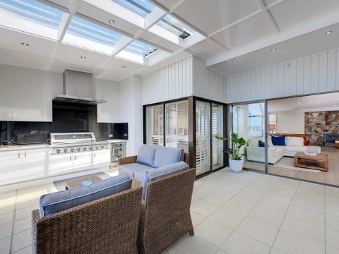 Whispering Sands', 10 Sandy Point Road - Luxury Waterfront Home With Aircon, WIFI & Foxtel - Accommodation Sunshine Coast 0