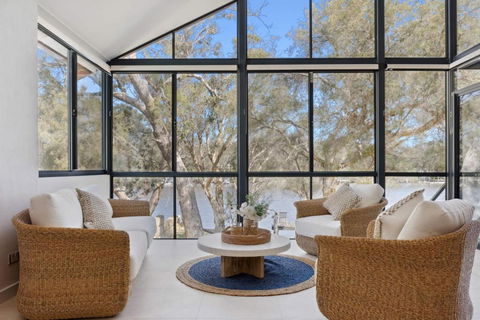 Luxury Riverside Escape With Private Jetty On The Murray River - Accommodation Sunshine Coast 0